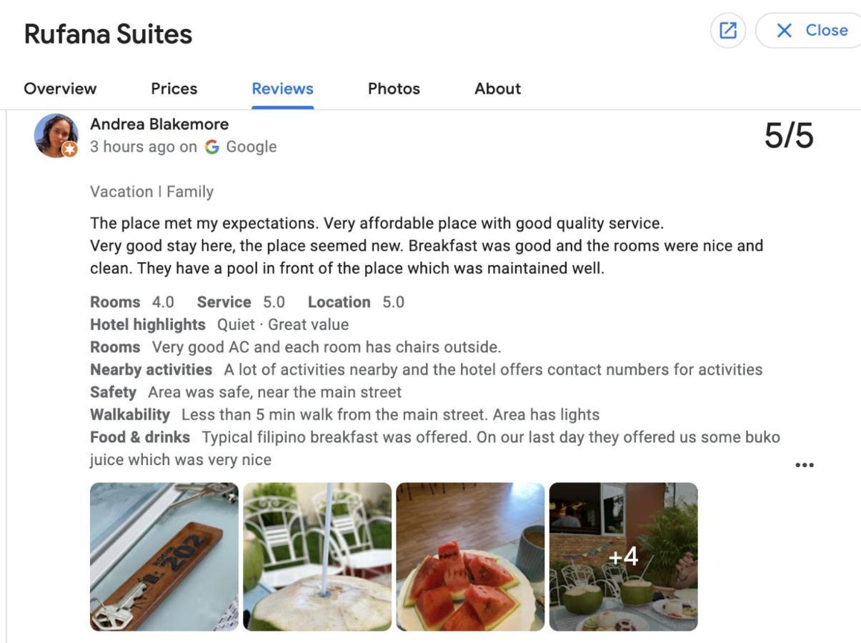 Rufana Suites Moalboal Eksteriør billede